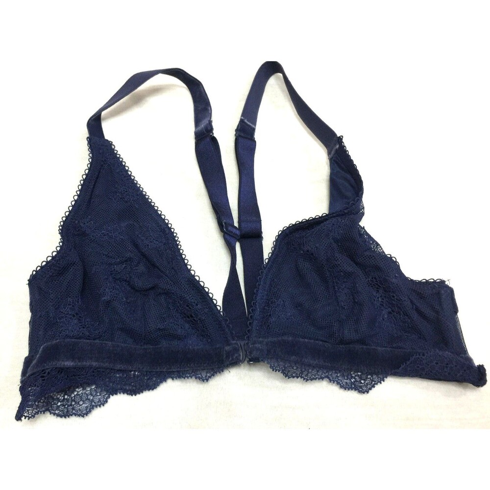 VICTORIA SECRET FRONT CLOSE BRALETTE WOMENS WIRE FREE BRA SIZE S
